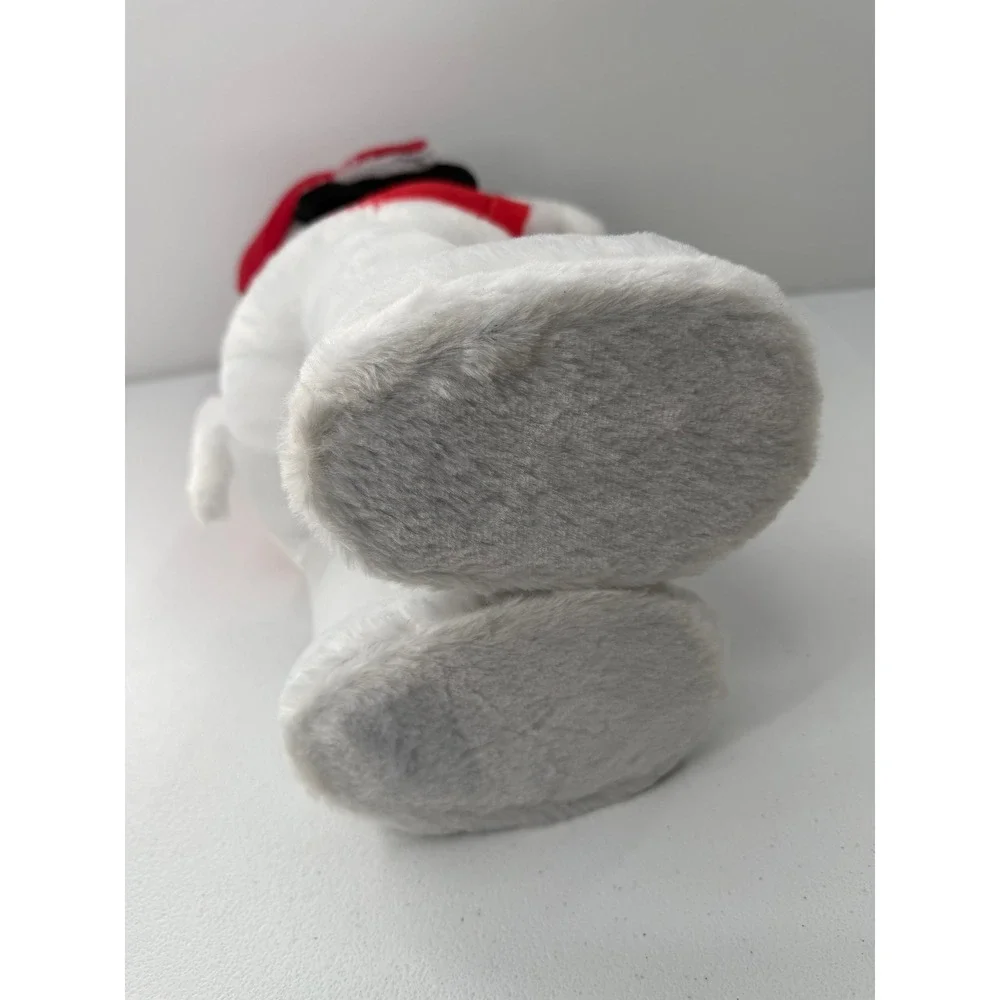 Peanuts Snoopy Plush Holiday Red Puffer Jacket Santa Hat Woodstock 21in Gemmy
